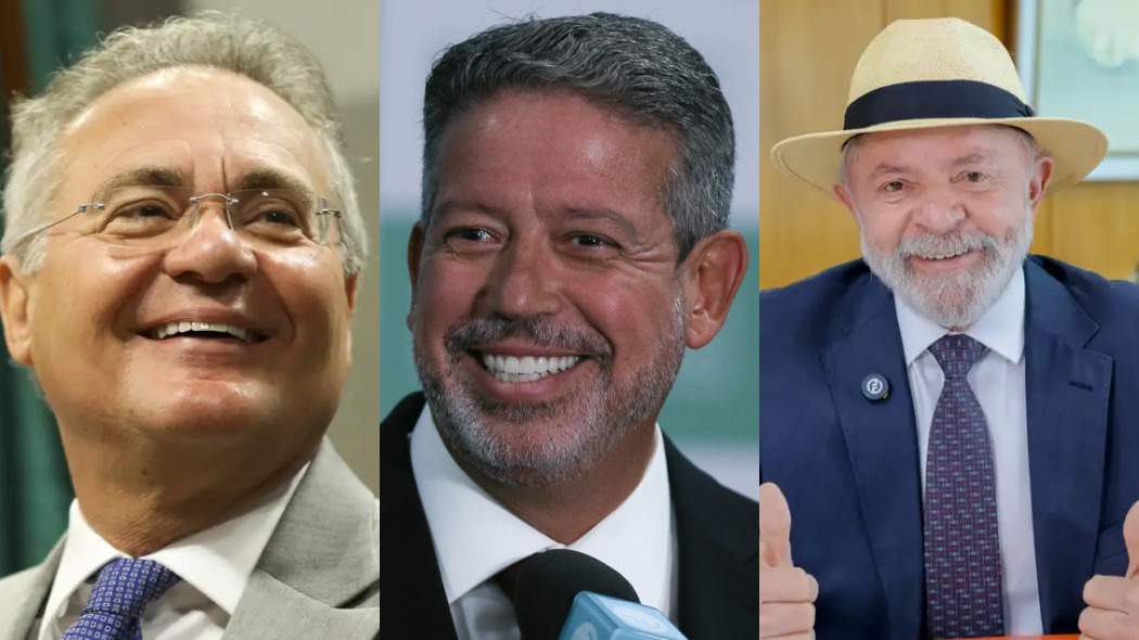 Renan Calheiros, Arthur Lira e Lula.