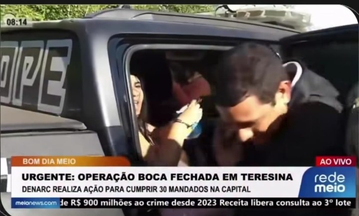 Repórter da TV Meio é agredido por alvo da operação do DENARC em Teresina