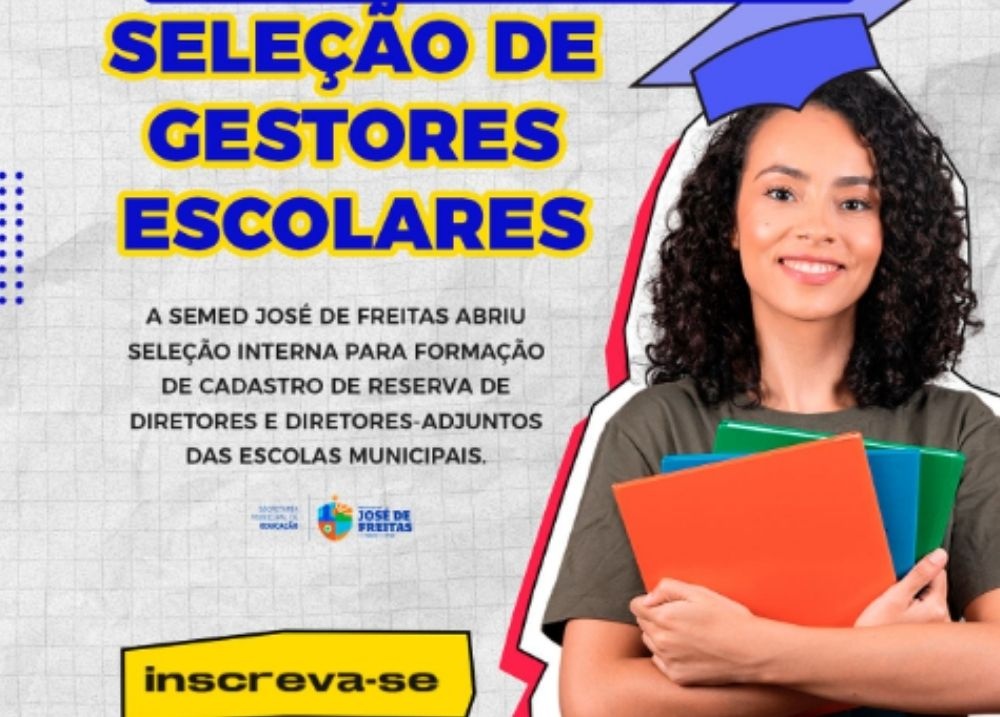SEMED de José de Freitas prorroga seleção de gestores escolares até 17 de julho