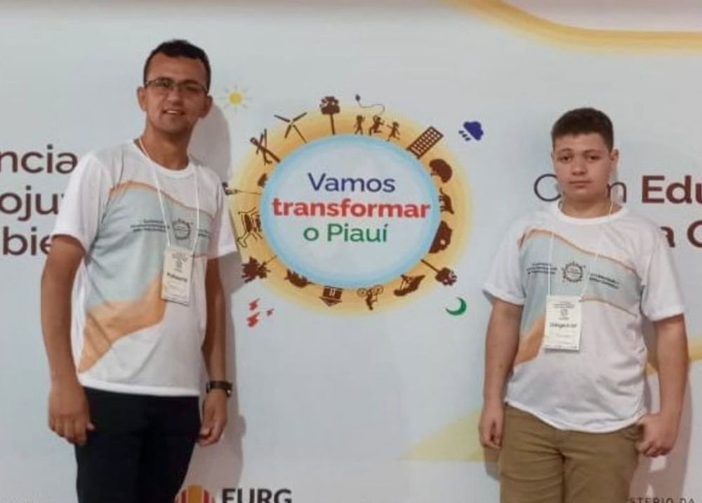 Aluno de Jurema representa o Piauí em conferência nacional sobre o meio ambiente
