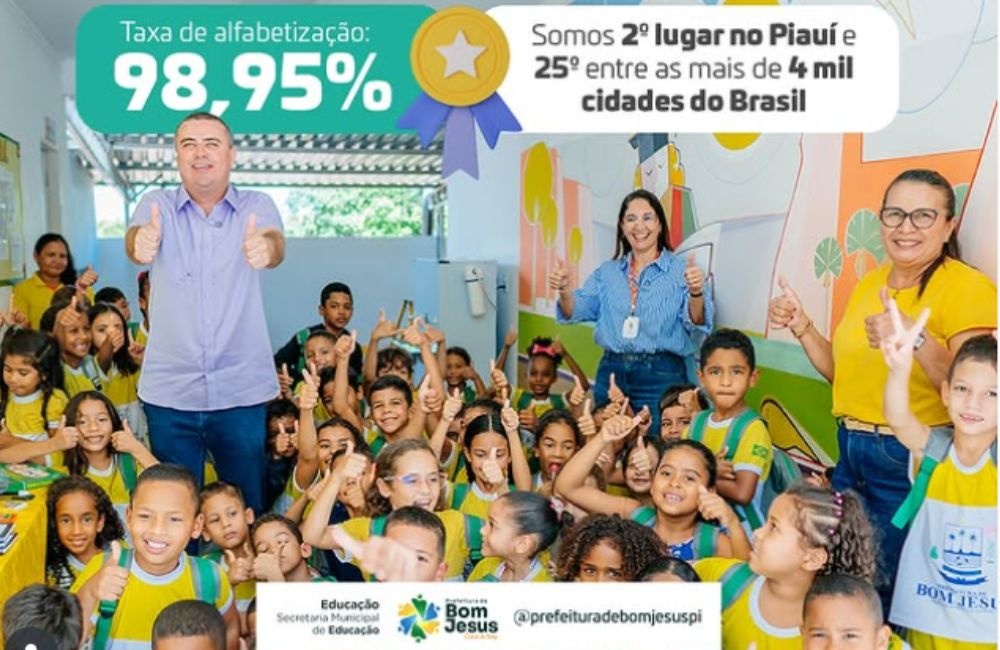 Bom Jesus-PI é destaque estadual e nacional em alfabetização na idade certa