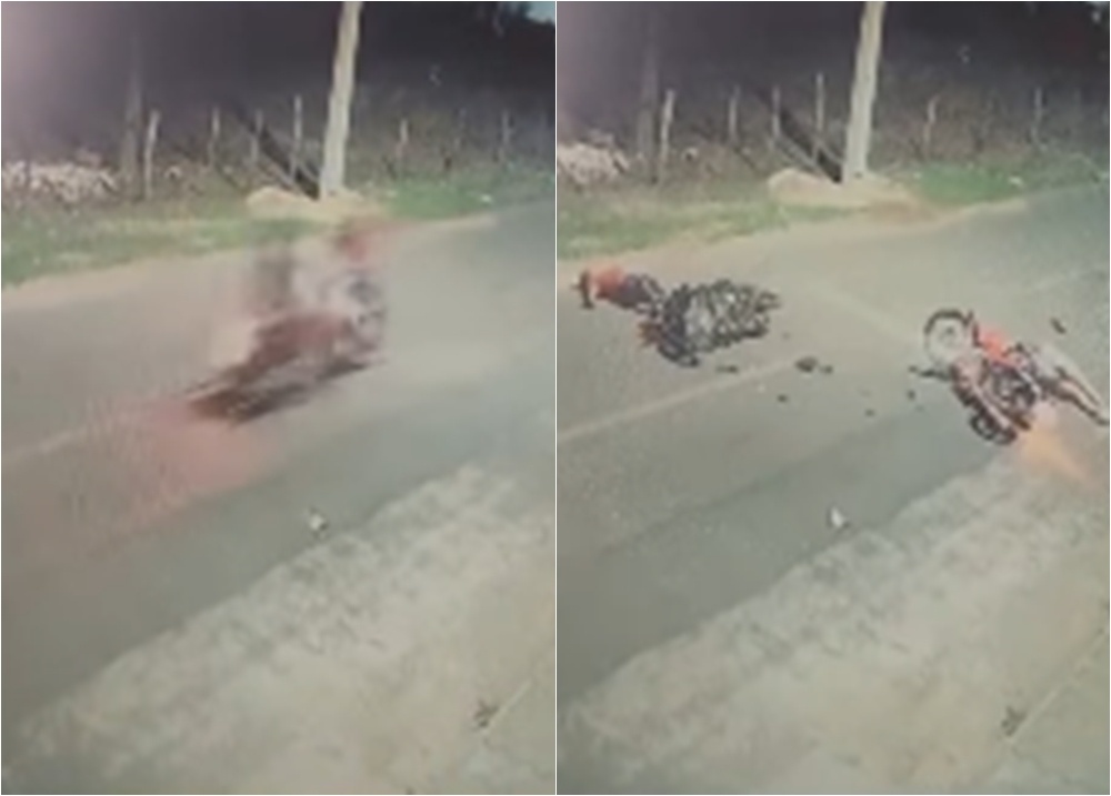 Colisão entre motocicletas deixa um morto e uma mulher ferida em Floriano