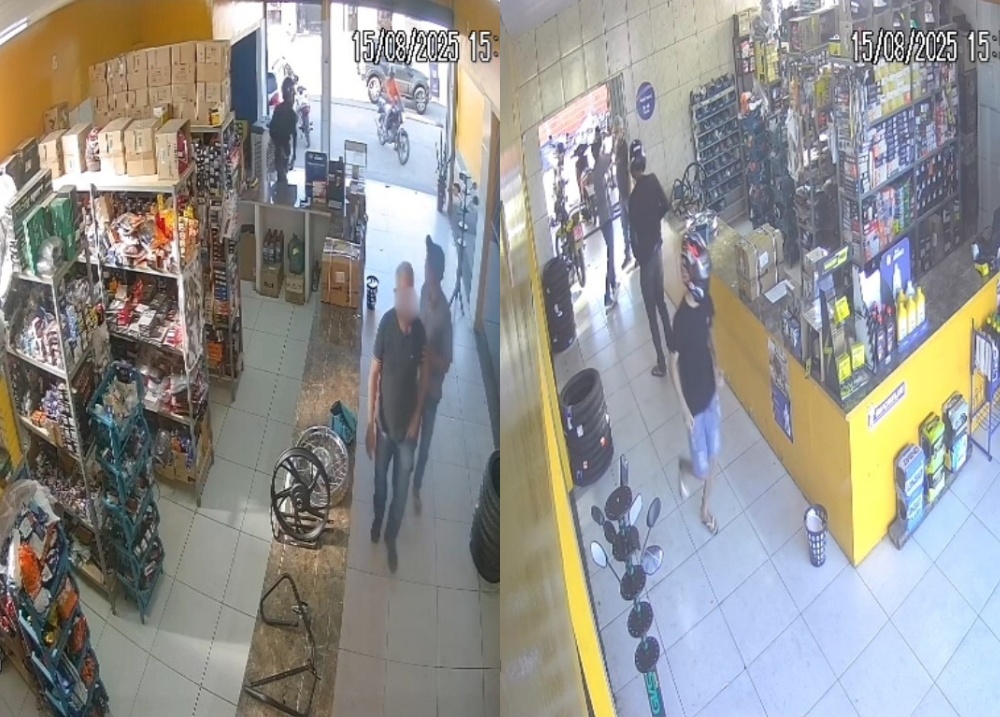 Criminosos invadem loja de motopeças e roubam carro de funcionário em Teresina
