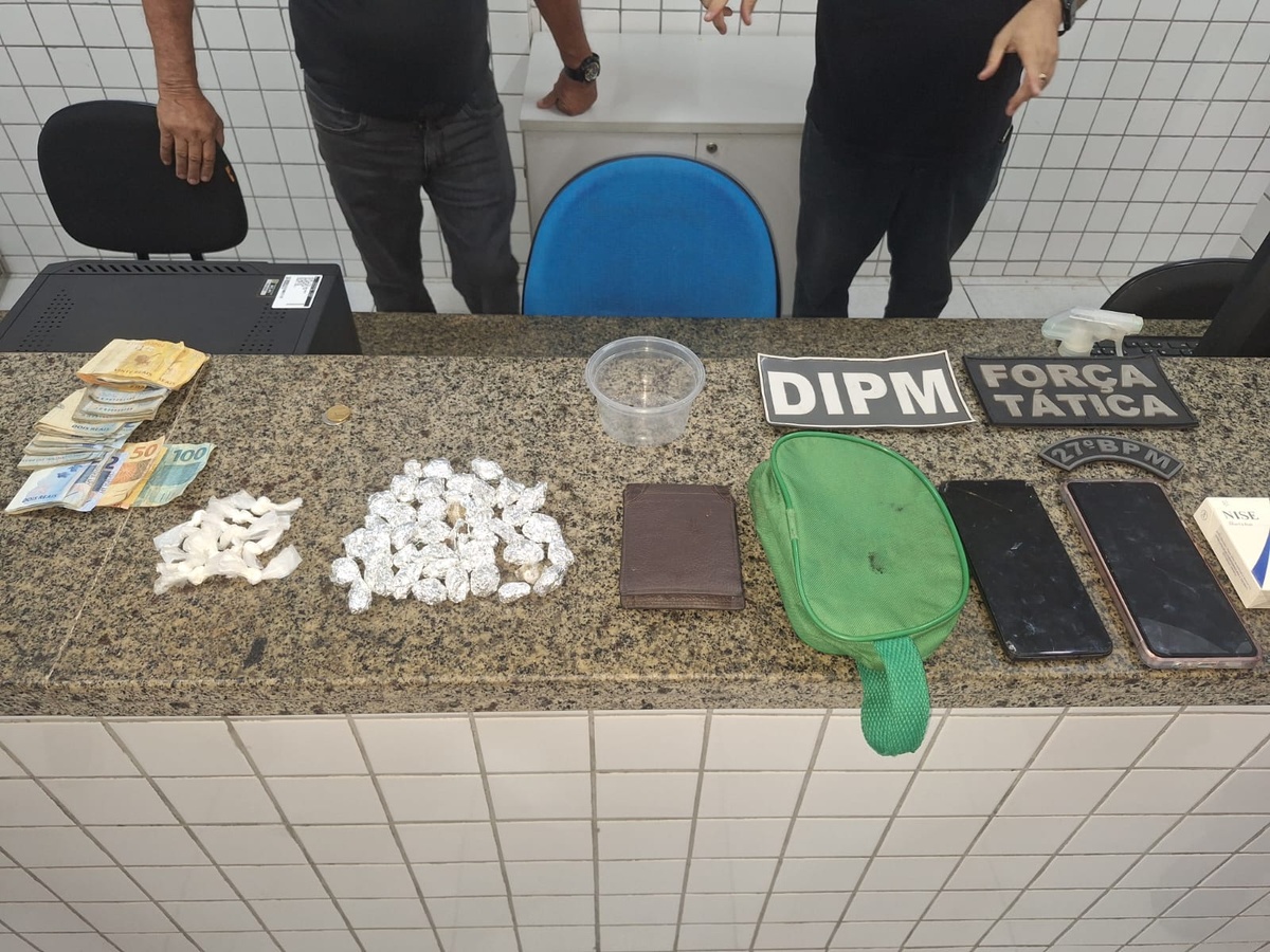 Dupla suspeita de tráfico de drogas é presa após ameaçar policiais em Parnaíba