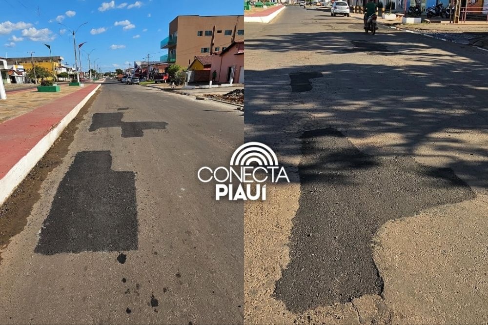 Esperantina realiza recuperação de trechos da Avenida Petrônio Portela