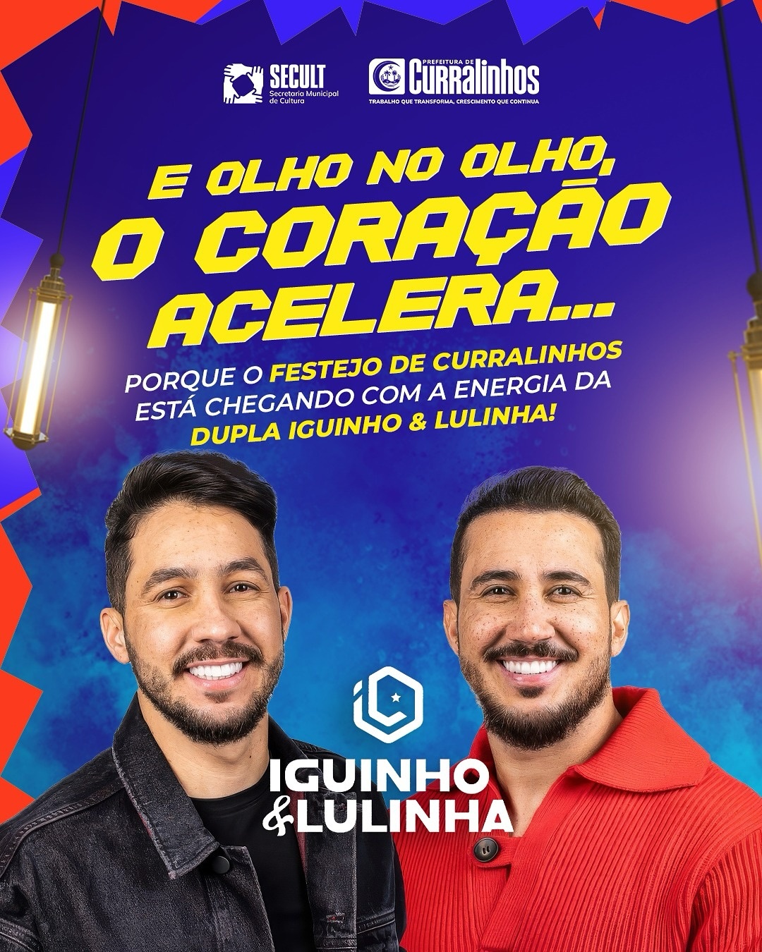 Festejos de Curralinhos começam no dia 22 de agosto com grandes atrações
