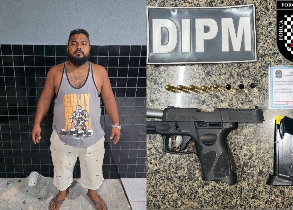 Homem é preso após ameaçar adulto e duas crianças com arma de fogo em Parnaíba
