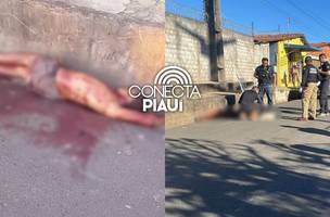 Homem em situação de rua é morto a facadas na Vila da Paz em Teresina (Foto: Kassio Cavalcante/Conecta Piauí)