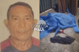 Idoso é assassinado com vários tiros na porta de casa na zona Sudeste de Teresina (Foto: Imagens obtidas pelo Conecta Piauí)