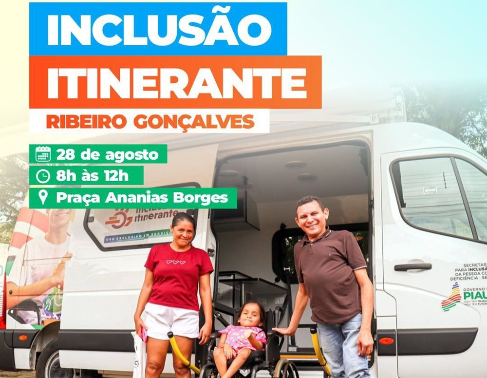 Inclusão Itinerante leva serviços essenciais para a população de Ribeiro Gonçalves
