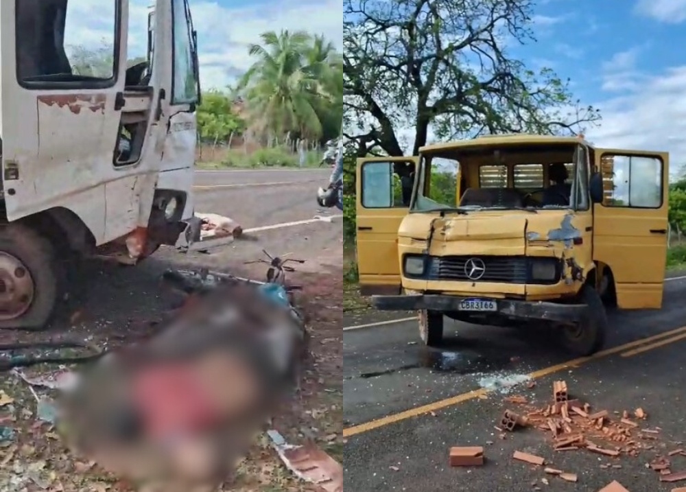 Motociclista morre em grave acidente com caminhão entre José de Freitas e Altos