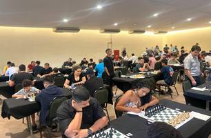 Participantes do torneio jogando em Teresina. (Foto: Gabriel Prado / Conecta Piauí.)