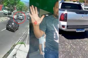 Passageiro de moto denuncia motorista que fugiu após acidente em Teresina (Foto: Reprodução)
