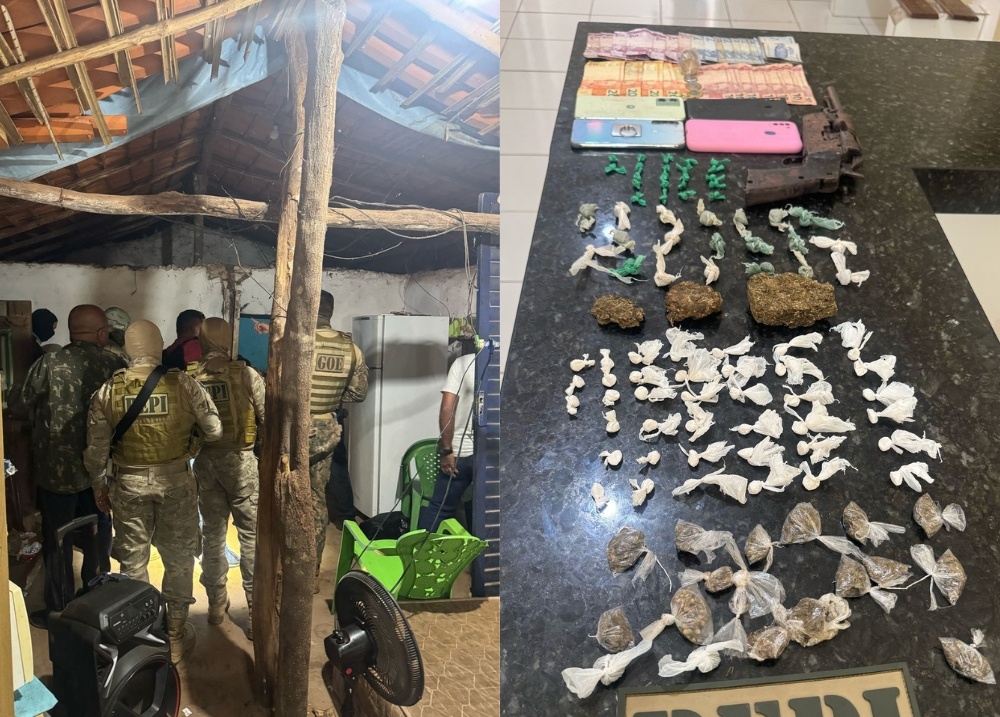 PM do Piauí auxilia na prisão de três envolvidos com tráfico de drogas em Caxias