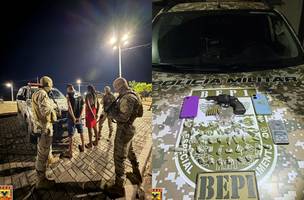 PM frustra “tribunal do crime” e prende casal com arma e drogas em Teresina (Foto: Reprodução)