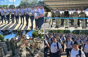 Polícia Militar entrega uniforme de instrução a nova turma do Curso de Formação (Foto: Conecta Piauí)