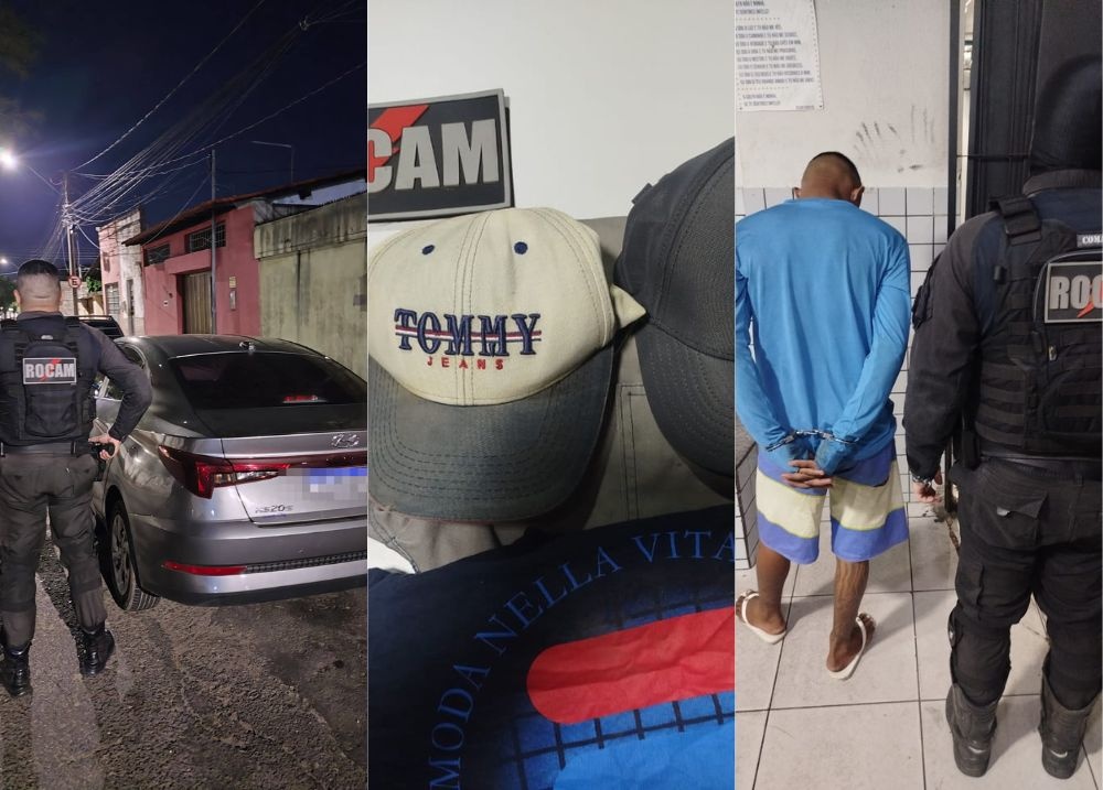 ROCAM apreende menor e recupera carro roubado após perseguição em Teresina