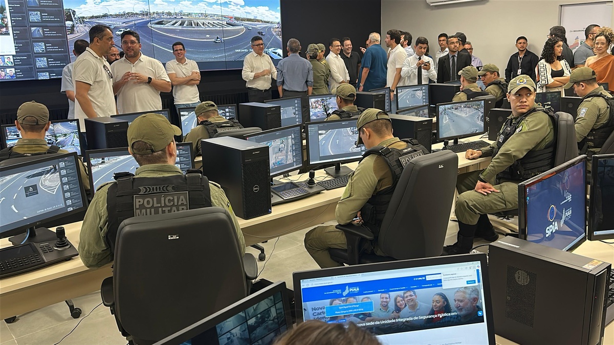 SPIA: Governador inaugura novo sistema de câmeras de segurança com IA em Teresina