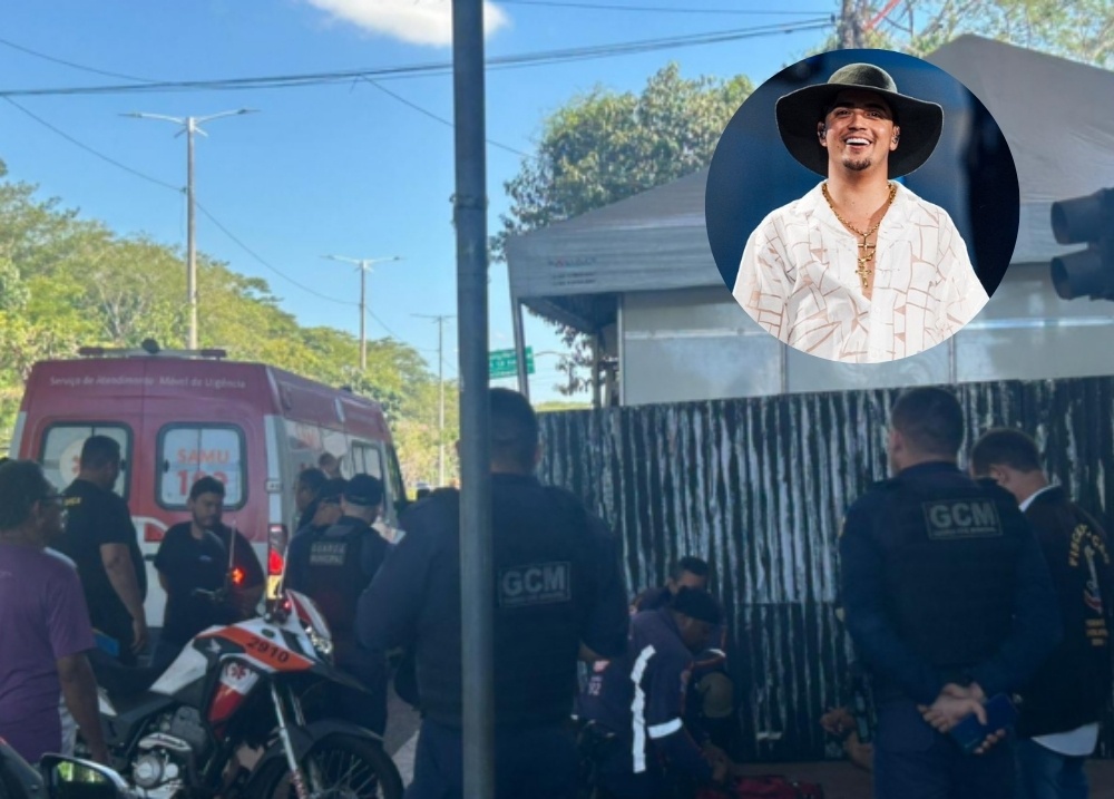 Trabalhador sofre choque durante montagem do show de Natanzinho Lima em Teresina
