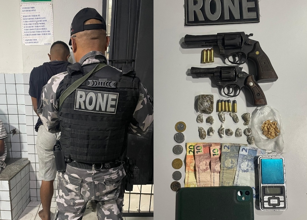 Trio é preso por porte ilegal e tráfico de drogas na zona Norte de Teresina
