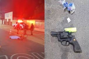 Ciclista é encontrado morto com marcas de tiros em avenida de Luís Correia (Foto: Reprodução)