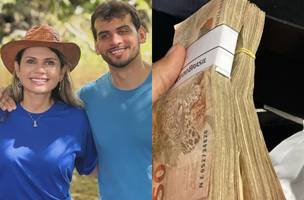 PF encontra mala com quase R$ 500 mil na casa da mãe do prefeito de Caxias (MA) (Foto: Reprodução)
