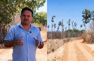Prefeito Roni Abílio recupera trecho crítico em bairros de Nazaré do Piauí (Foto: Reprodução)