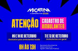 Prefeitura de Esperantina inicia cadastro de ambulantes para a Micarina 2025 (Foto: Reprodução)