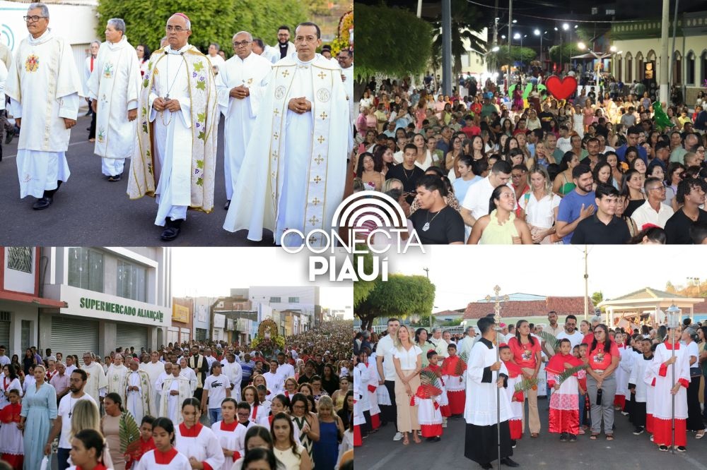 Procissão de São Raimundo Nonato reúne multidão no centro da cidade
