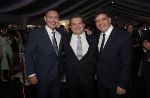 Rafael Fonteles participa da posse do piauiense Carlos Brandão no STJ (Foto: Renato Braga)